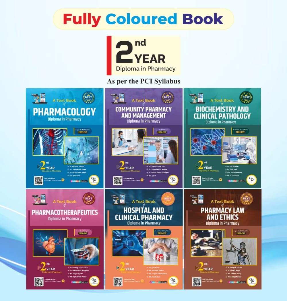 Diploma 2nd Year Hard Copy Coloured Books | Set of 6 Books