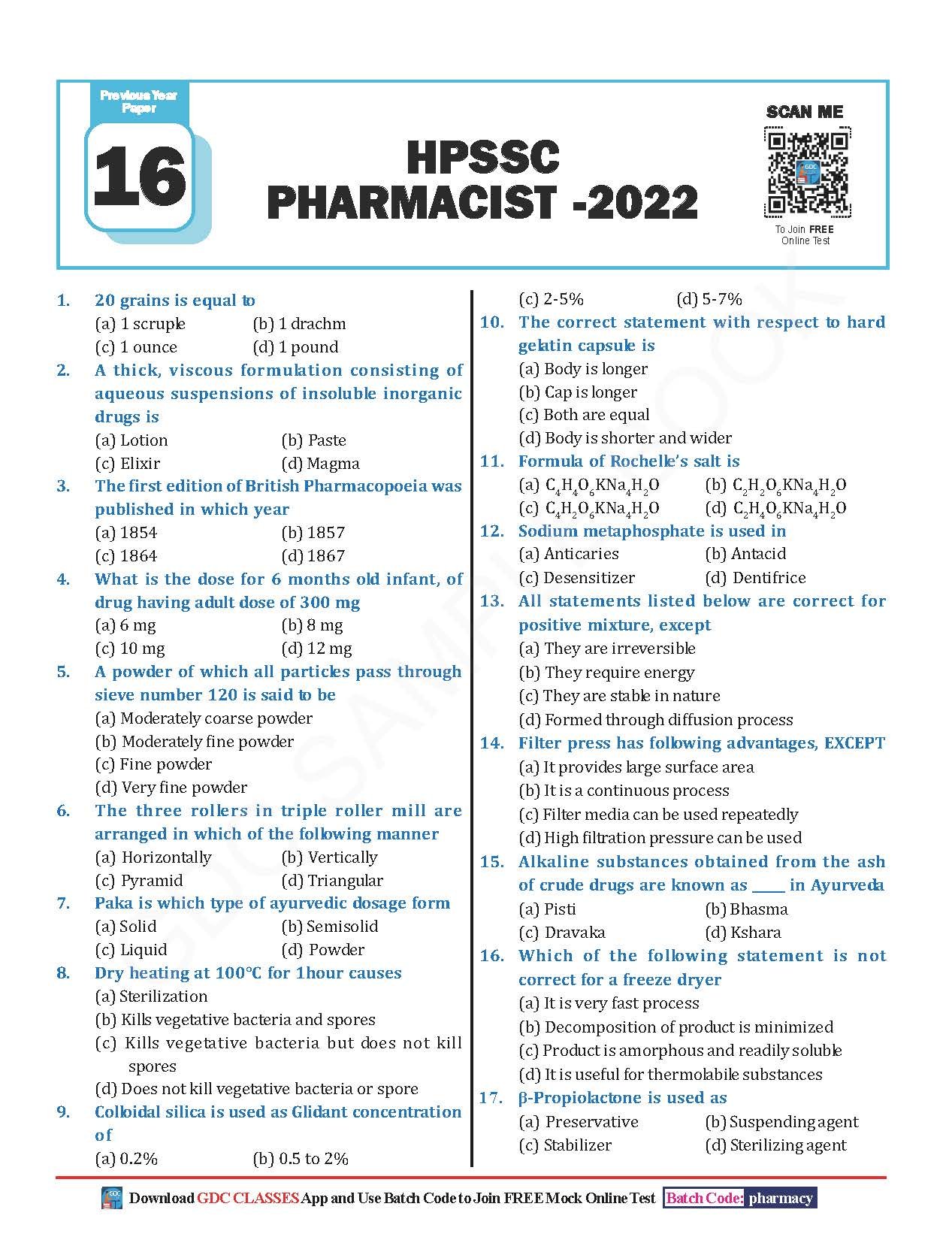 AIM PHARMACIST : PRACTICE MCQ QUESTION PAPERS & PREVIOUS YEARS EXAM PAPERS(HARD COPY BOOK) - Image 6