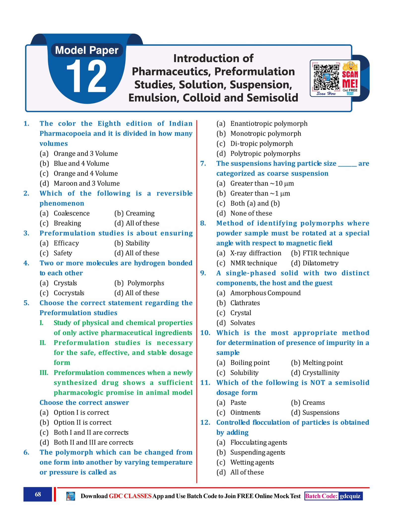 60 SAMPLE SOLVED QUESTION PAPER FOR GPAT/NIPER WITH MODEL PAPERS (HARD COPY COLOURED BOOK) - Image 4