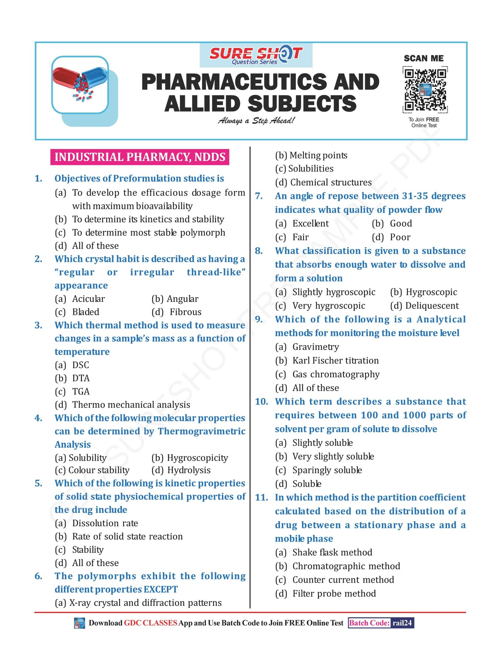 SURE SHOT QUESTION SERIES RAILWAY (RRB) PHARMACIST | SOLVED PAPER | HARD COPY BOOK - Image 4