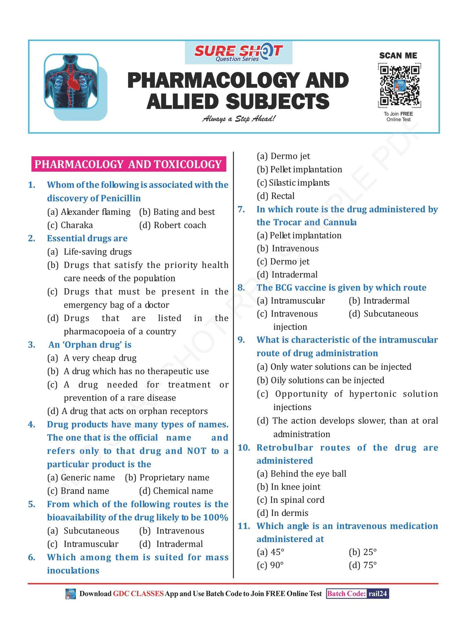 SURE SHOT QUESTION SERIES RAILWAY (RRB) PHARMACIST | SOLVED PAPER | HARD COPY BOOK - Image 5