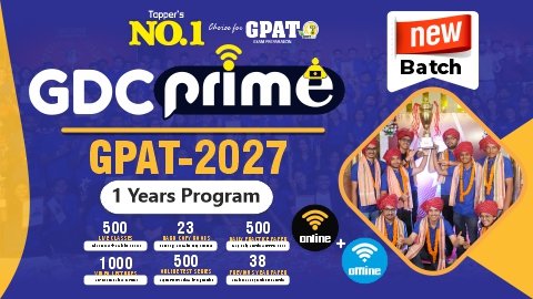 GDC PRIME – 1 (PREMIUM) | NEW BATCH for GPAT-2027