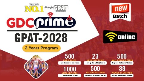 GDC PRIME – 2 (BASIC) | NEW BATCH for GPAT-2028
