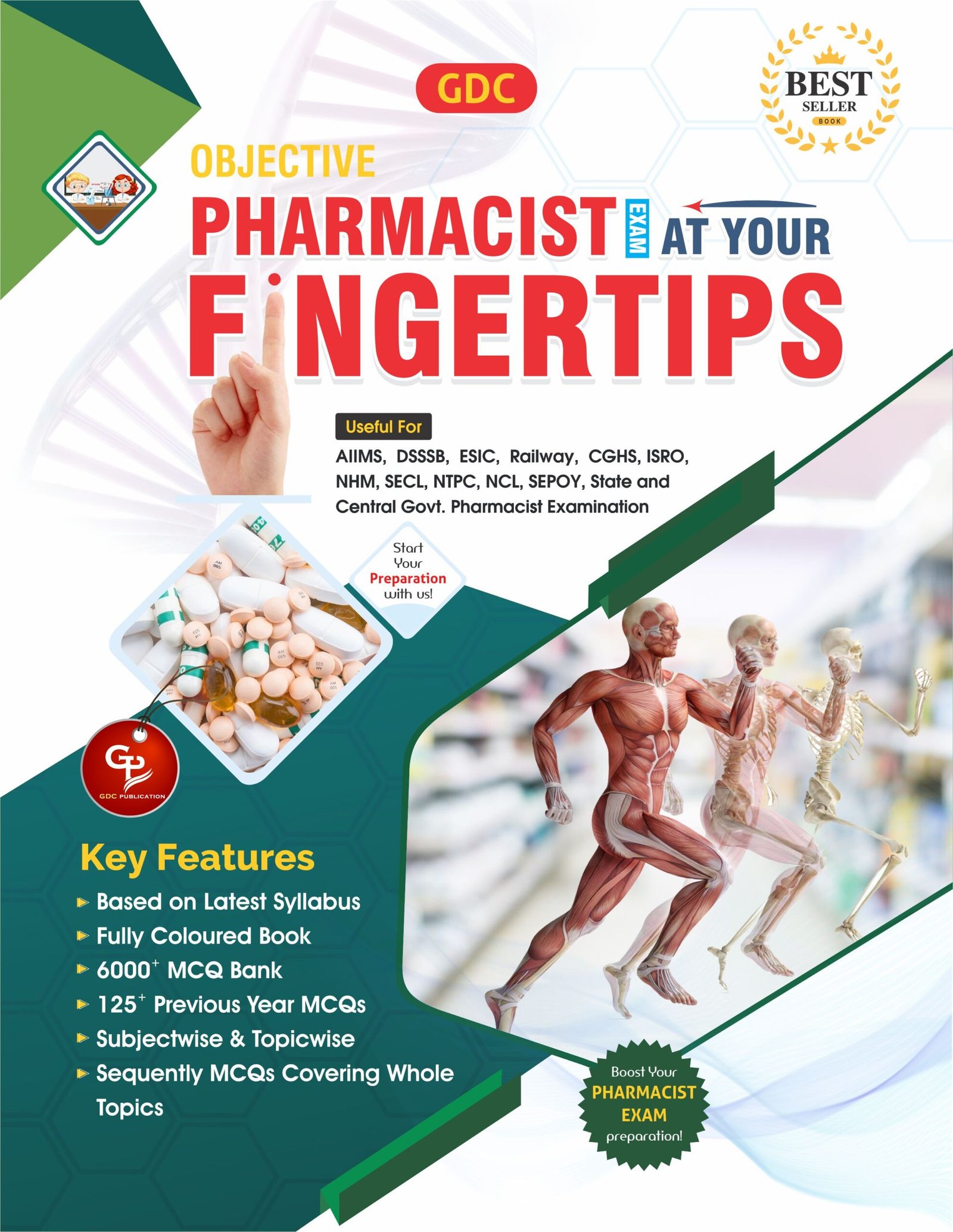 OBJECTIVE PHARMACIST EXAM AT YOUR FINGERTIPS (COLOURED HARD COPY BOOK)